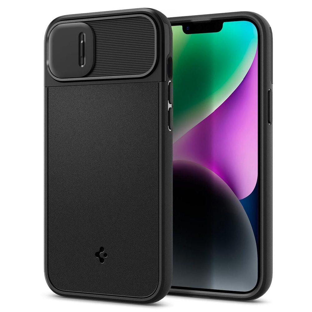Spigen iPhone 17e / iPhone 16e Case [Spigen Premium Kwaliteit] Enzo Aramid MagFit hoesje, Compatibel met MagSafe accessories -Matte Black